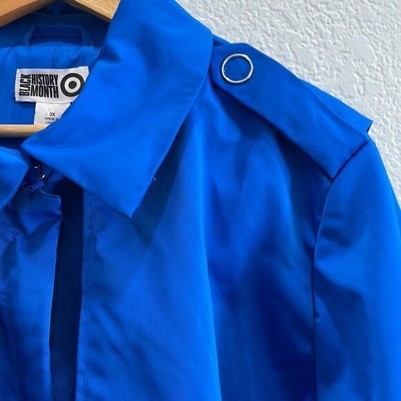 NEW Sammy B x Target Black History Month Blue Cropped Jacket Size 3X - Picture 5 of 10